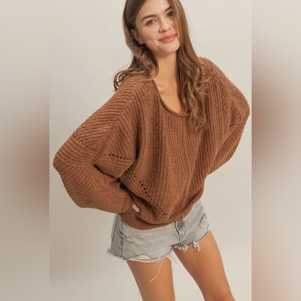 #513 Bonfire Sweater - Brown